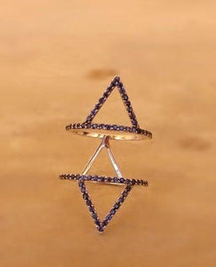 Hama Pyramid Rings - Azza Fine Jewellery