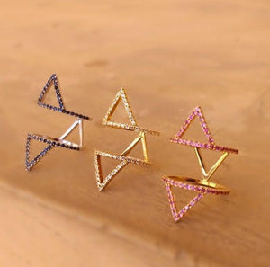 Hama Pyramid Rings - Azza Fine Jewellery